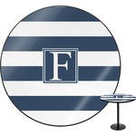 Horizontal Stripe Round Table (Personalized)
