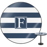 Horizontal Stripe Round Table - 24" (Personalized)