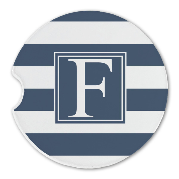 Horizontal Stripe Sandstone Car Coaster - Single