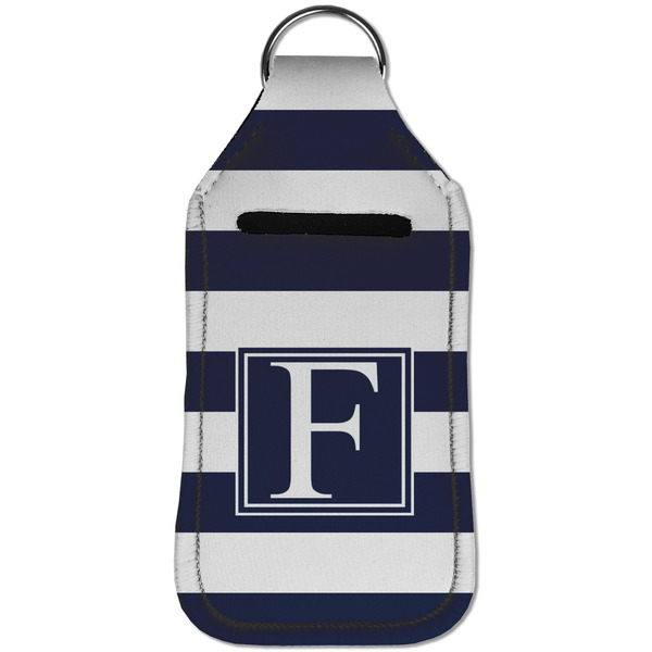 Horizontal Stripe Sanitizer Holder Keychain - Large (Front)