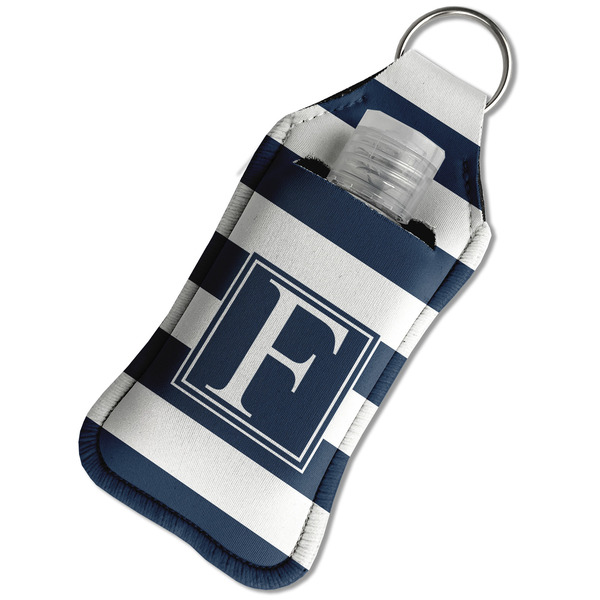 Horizontal Stripe Sanitizer Holder Keychain - Large in Case