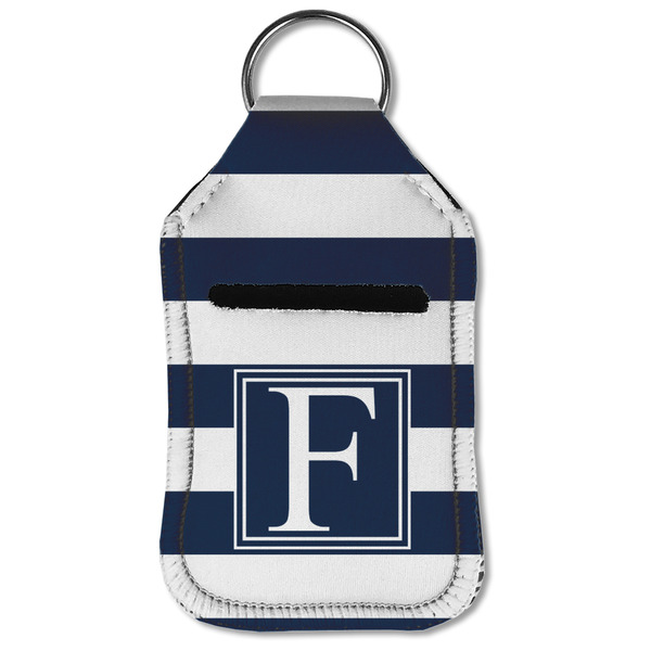 Horizontal Stripe Sanitizer Holder Keychain - Small (Front Flat)