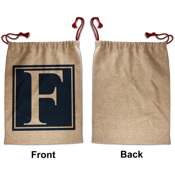 Horizontal Stripe Santa Bag - Approval - Front