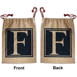 Horizontal Stripe Santa Sack - Front & Back (Personalized)