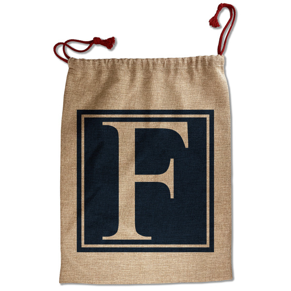 Custom Horizontal Stripe Santa Sack - Front (Personalized)