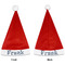 Horizontal Stripe Santa Hats - Front and Back (Double Sided Print) APPROVAL