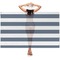 Horizontal Stripe Sheer Sarong