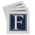 Horizontal Stripe Absorbent Stone Coasters - Set of 4 (Personalized)