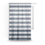 Horizontal Stripe Sheer Curtain - 50"x84"