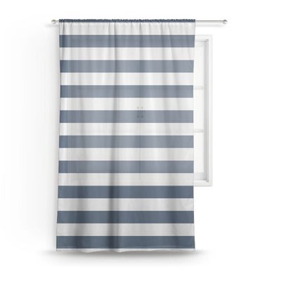 Horizontal Stripe Sheer Curtain (Personalized)