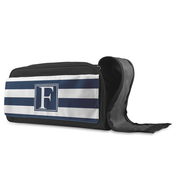 Horizontal Stripe Shoe Bags - ANGLE (Open)