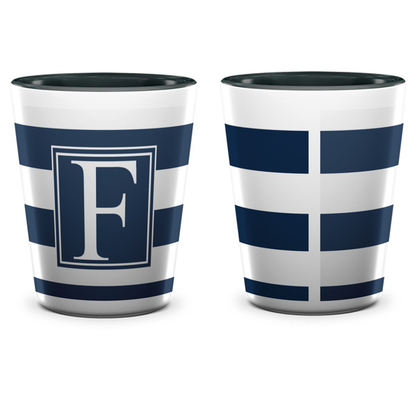 Horizontal Stripe Shot Glass - Two Tone - APPROVAL