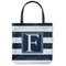 Horizontal Stripe Canvas Tote Bag - Large - 18"x18" (Personalized)