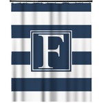 Horizontal Stripe Extra Long Shower Curtain - 70"x84" (Personalized)