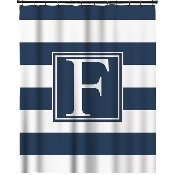 Custom Horizontal Stripe Extra Long Shower Curtain - 70"x84" (Personalized)