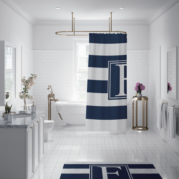 Horizontal Stripe Shower Curtain - Custom Size