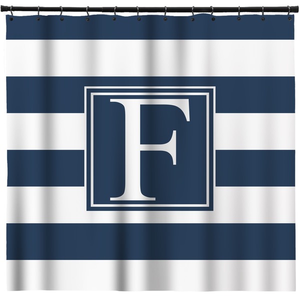 Custom Horizontal Stripe Shower Curtain (Personalized)