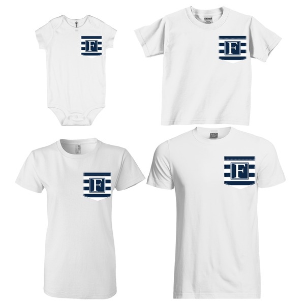 Horizontal Stripe Sized Pockets on Various Products