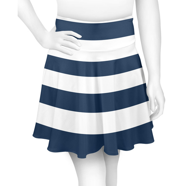 Custom Horizontal Stripe Skater Skirt