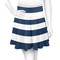 Horizontal Stripe Skater Skirt - Front