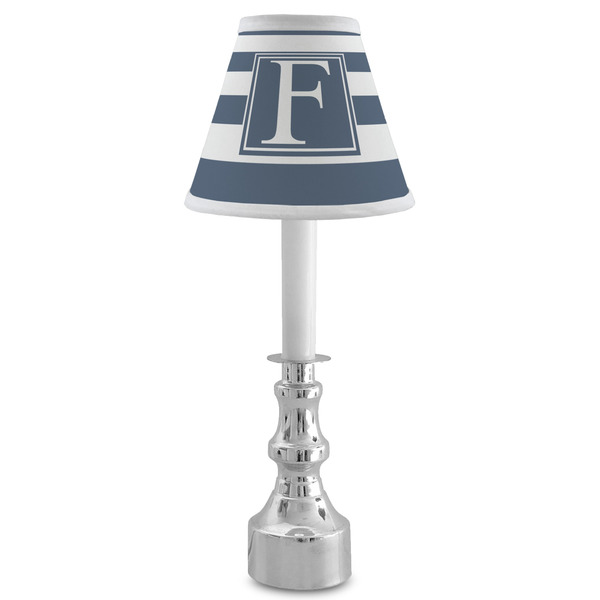Horizontal Stripe Small Chandelier Lamp - LIFESTYLE (on candle stick)