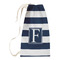 Horizontal Stripe Small Laundry Bag - Front View