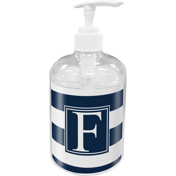 Custom Horizontal Stripe Acrylic Soap & Lotion Bottle (Personalized)