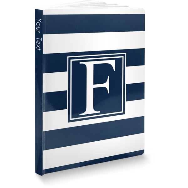 Custom Horizontal Stripe Softbound Notebook - 7.25" x 10" (Personalized)