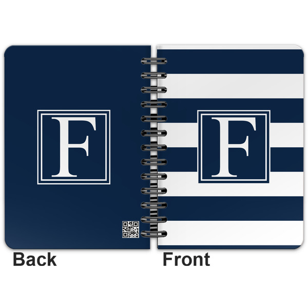 Horizontal Stripe Spiral Journal 5 x 7 - Apvl