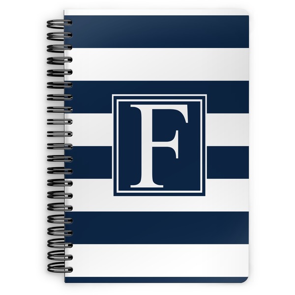 Custom Horizontal Stripe Spiral Notebook (Personalized)