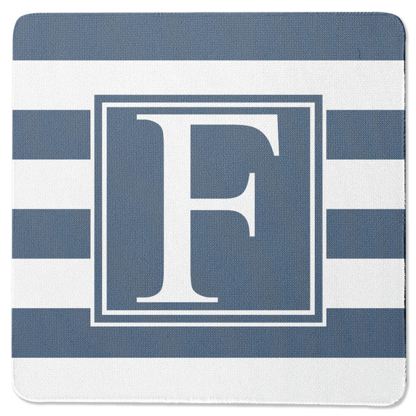 Custom Horizontal Stripe Square Rubber Backed Coaster (Personalized)