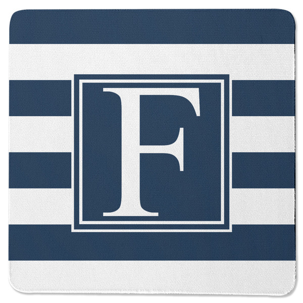 Custom Horizontal Stripe Square Rubber Backed Coaster (Personalized)