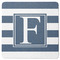 Horizontal Stripe Square Rubber Backed Coaster (Personalized)