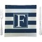 Horizontal Stripe Glass Square Lunch / Dinner Plate 9.5" (Personalized)