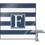 Horizontal Stripe Square Table Top - 24" (Personalized)