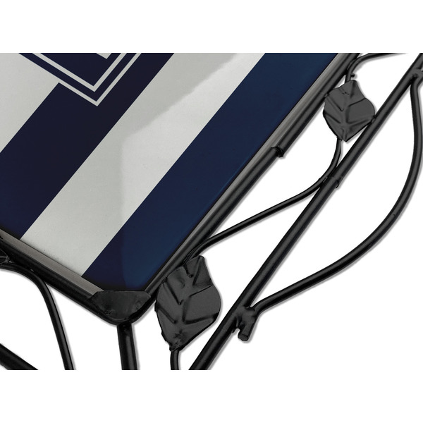 Horizontal Stripe Square Trivet - Detail