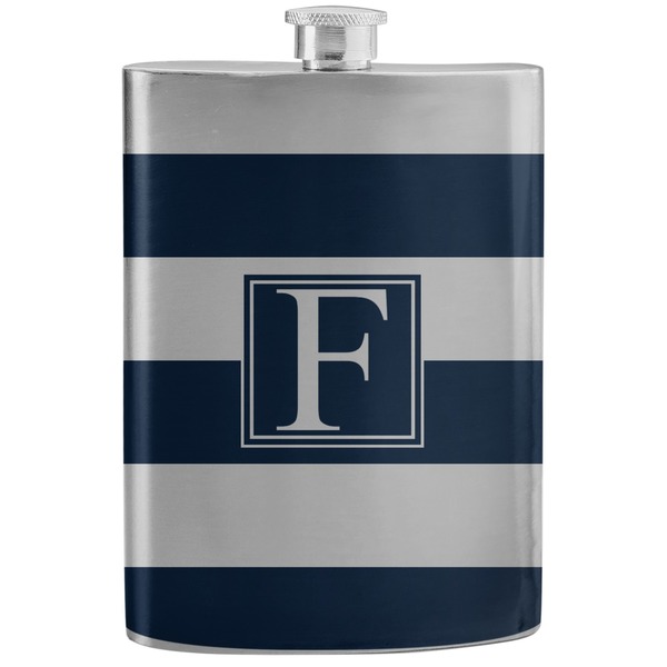 Custom Horizontal Stripe Stainless Steel Flask (Personalized)
