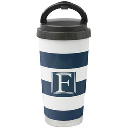 Horizontal Stripe Stainless Steel Coffee Tumbler (Personalized)