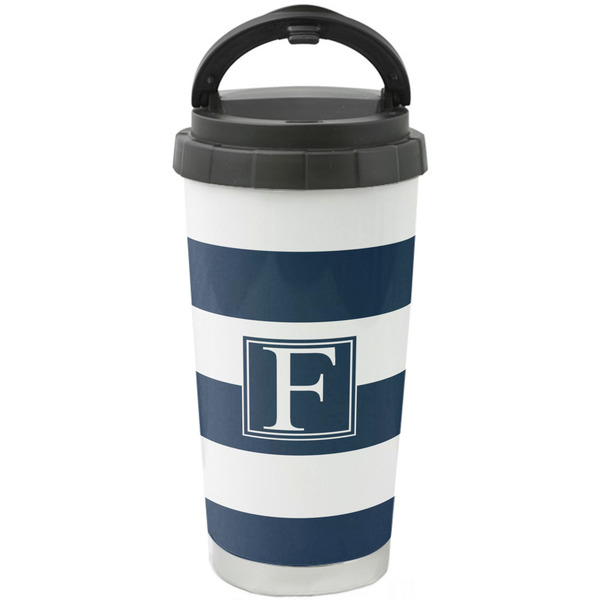 Custom Horizontal Stripe Stainless Steel Coffee Tumbler (Personalized)