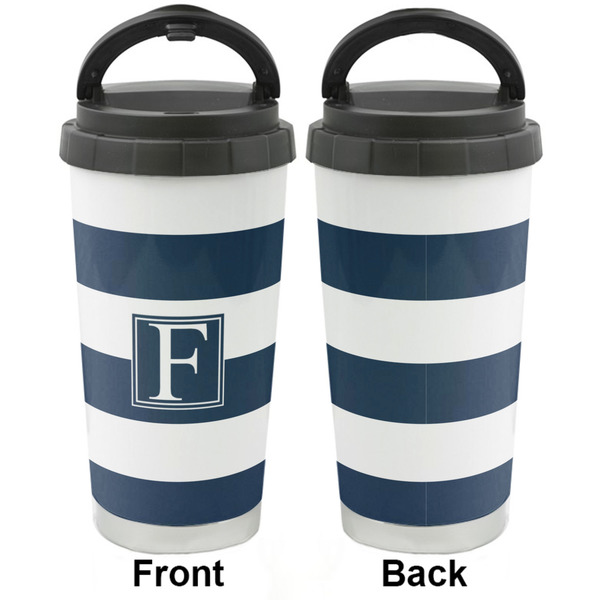 Horizontal Stripe Stainless Steel Travel Cup - Apvl