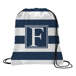 Horizontal Stripe Drawstring Backpack - Medium (Personalized)