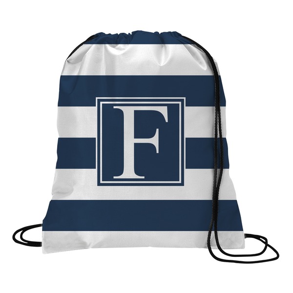 Custom Horizontal Stripe Drawstring Backpack - Large (Personalized)