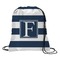 Horizontal Stripe Drawstring Backpack