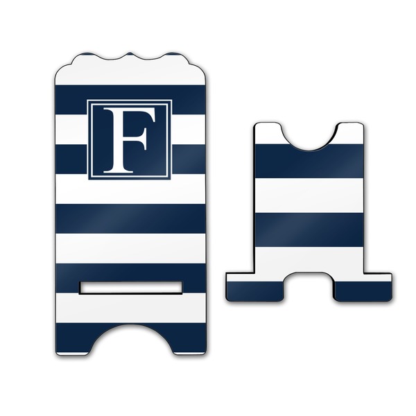 Horizontal Stripe Stylized Phone Stand - Front & Back - Large