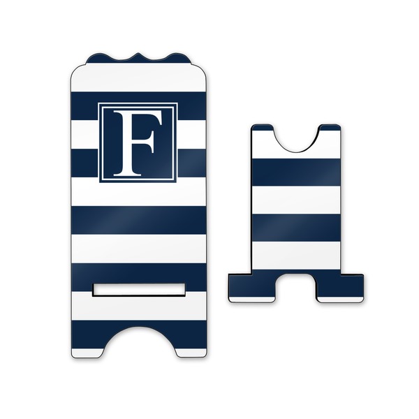 Horizontal Stripe Stylized Phone Stand - Front & Back - Small