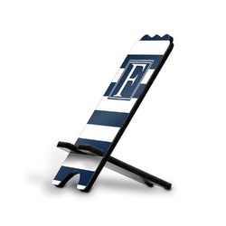 Horizontal Stripe Stylized Cell Phone Stand - Small w/ Initial