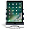 Horizontal Stripe Stylized Tablet Stand - Front with ipad