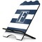 Horizontal Stripe Stylized Tablet Stand - Side View