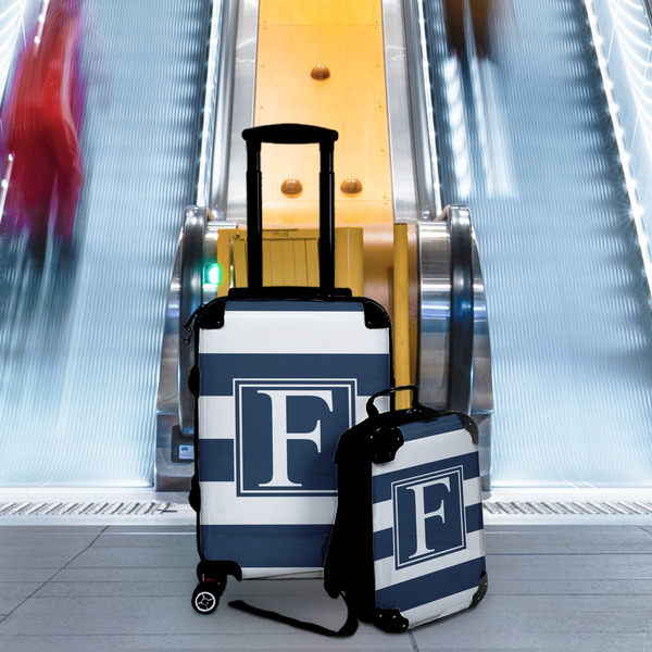 Horizontal Stripe Suitcase Set 4 - IN CONTEXT