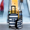 Horizontal Stripe Suitcase Set 4 - IN CONTEXT